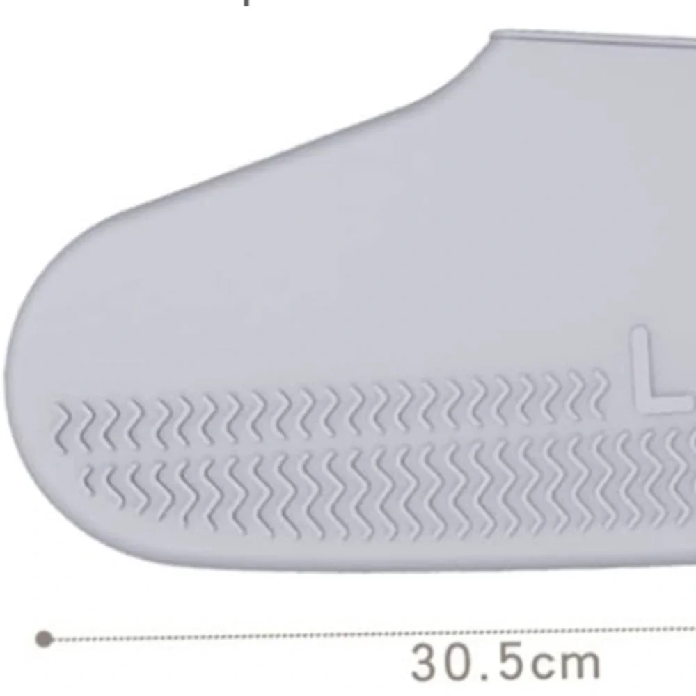 Reusable Waterproof Silicone Shoe Covers Non-Slip, Foldable, Large
